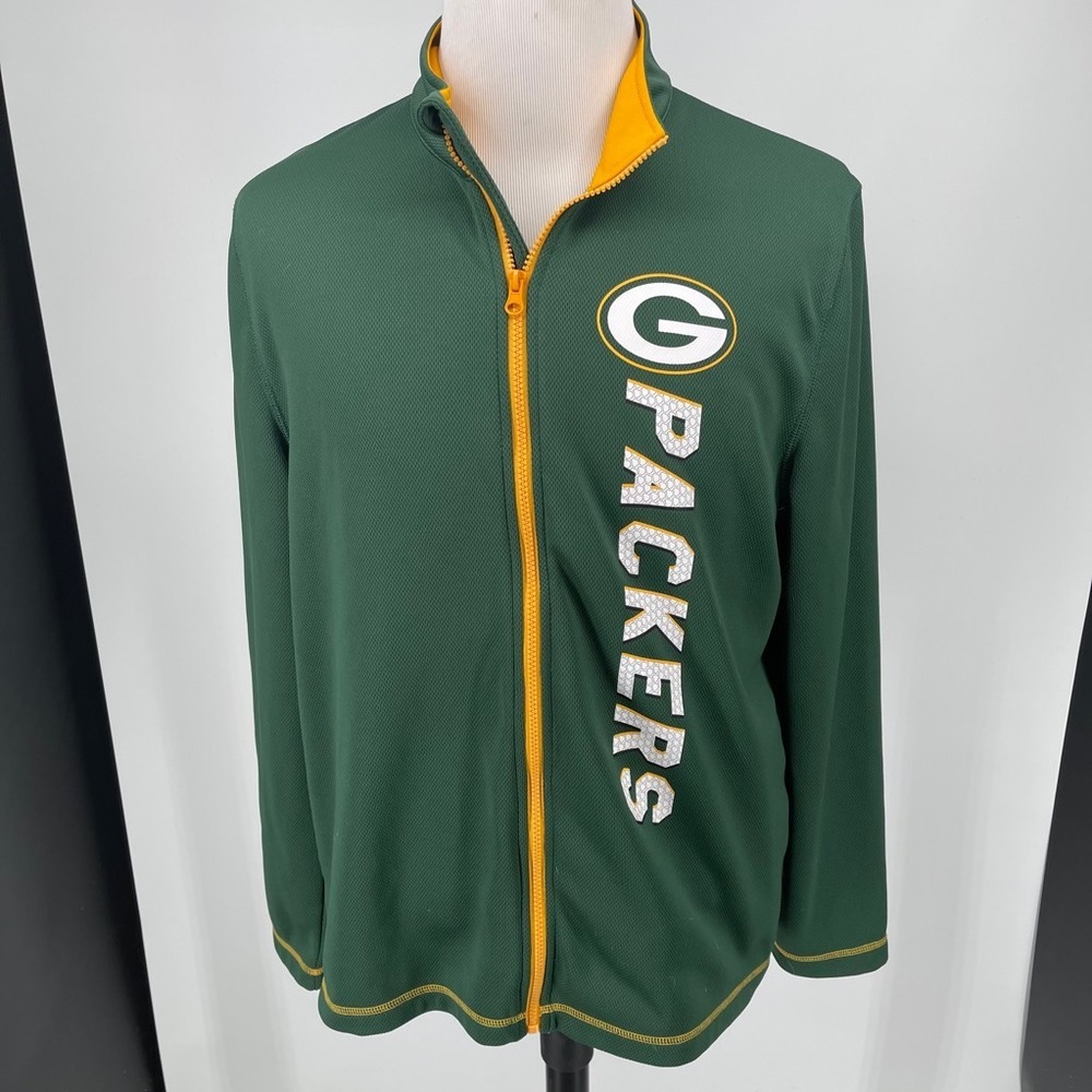 Green Bay Packers Coat Jacket MENS NFL Team Apparel TX3 Warm Green Gold SIZE L